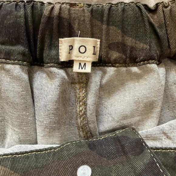 Camouflage Distressed Pants with Crochet Accents - Picture 6 of 12